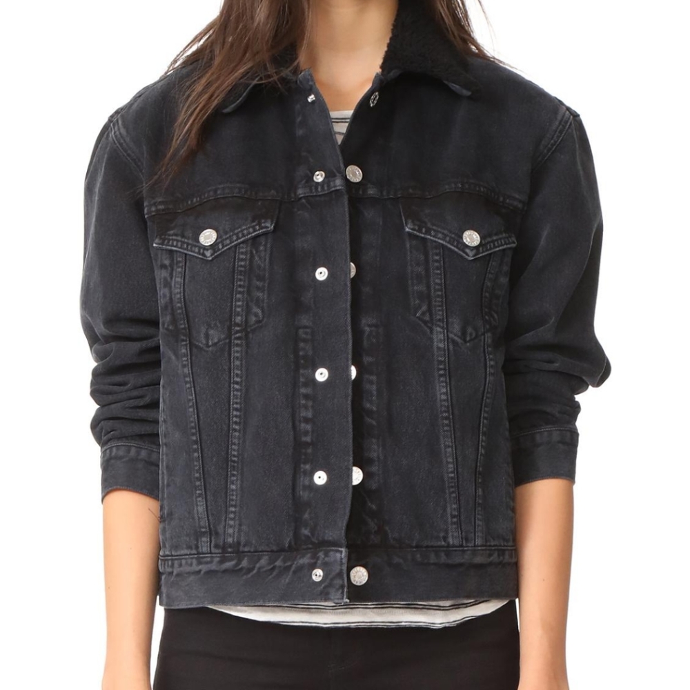 AGOLDE 100% cotton jean jacket size L